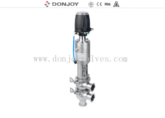 304 Pneumatic Divert Seat Valve 316L Stainless Steel Sanitary Reversing DN150