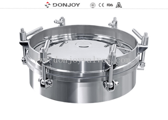 Mirror Ss316 Tank Manhole Cover Elliptical Inward Opening Pressure 435×335mm