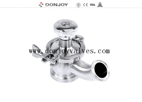 316l Radial Diaphragm Valve Asepco Tank Bottom Valve For Cosmetics