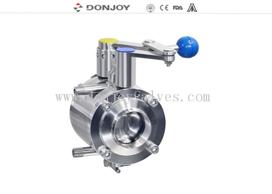 DN25 Sanitary Mixproof Butterfly Valves For Home Brewing