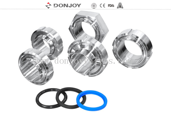 Food Grade SMS union Set,Round Nut Set 1"-4"SMS Standard for beer pipeline