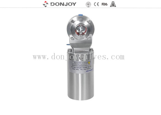 Pneumatic Operation Sanitary Butterfly Valves with Clamped Ends Silicon seal 12"