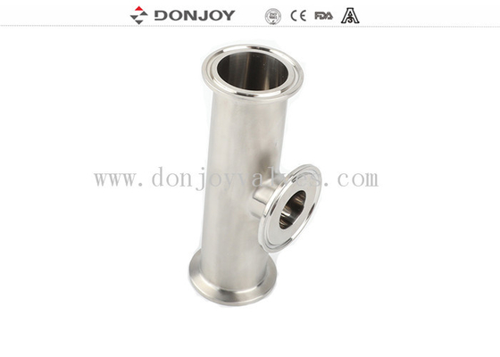 Food grade Stainless Steel Sanitary Fittings Long equal tee Matt Polished for AS1528 for Automatic Welding