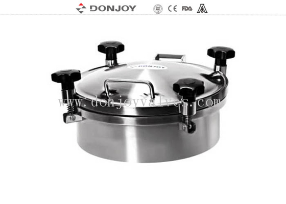DONJOY 300 मिमी टैंक के लिए दबाव वेल्डेड के साथ गोल manhole कवर